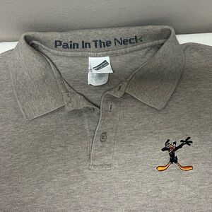 Vintage Warner Bros Daffy Duck polo. Size L